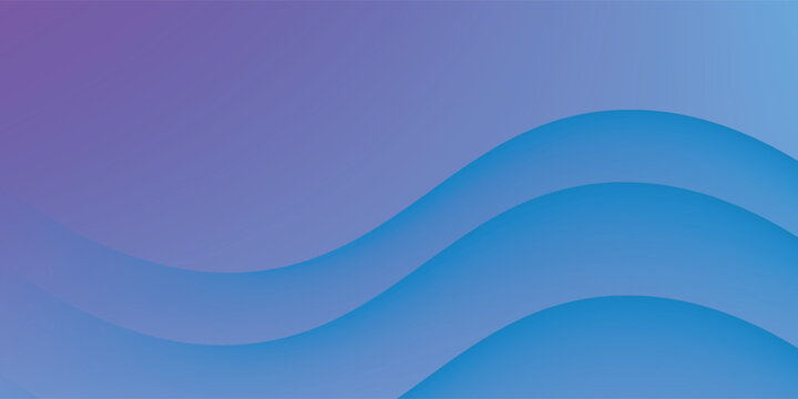 Banner background, blue and purple gradations, colorful, wavy effect stye.