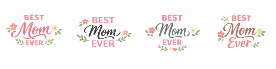 Vector greetings for Mother's Day. Vector, illustration, minimalist, icon, icon set © Dan