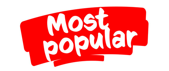 Text Most Popular on red stamp © Brad Pict