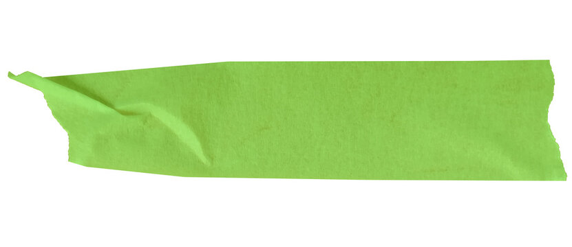 Green masking tape header stripe for text placement png transparent background
