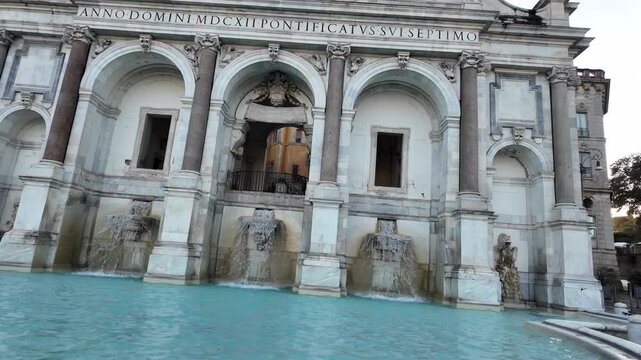 Monumental Acqua Paola Fountain On Janiculum Hill Rome