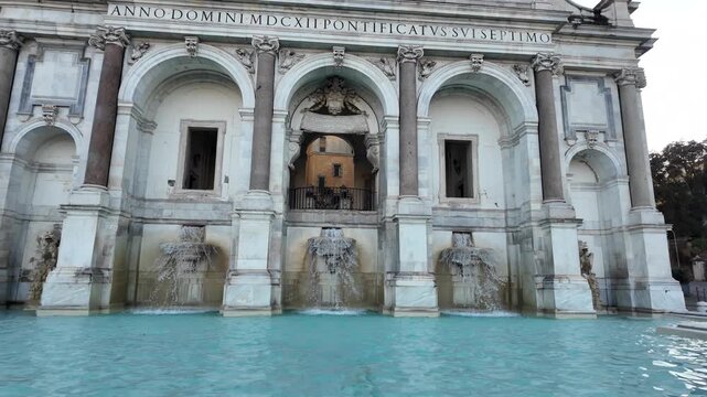 Fontana Dell'Acqua Paola Monumental Fountain Gianicolo Rome