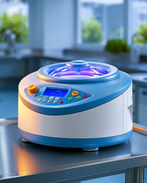 Laboratory centrifuge for acceptor photobleaching fret analysis