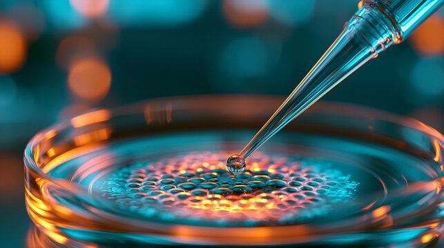 Pipette tip over a petri dish for perforated patch clamp recording