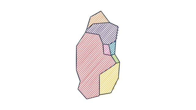 Cartoon Style Child Marker Map of Qatar - Animated Geography Motion Graphics