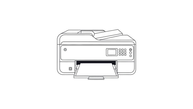 Printer device for office use.