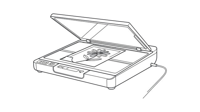 CD player with open lid.