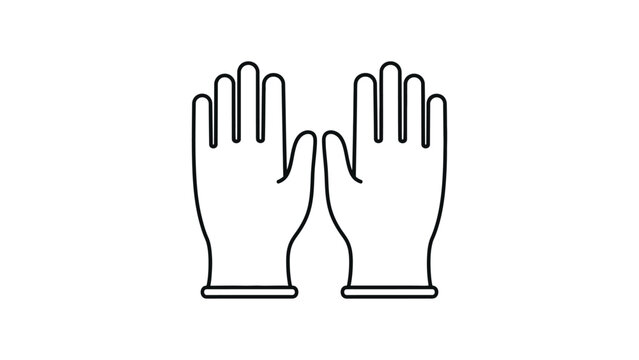 A pair of human hands up.