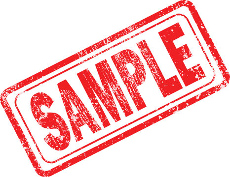 Red sample stamp