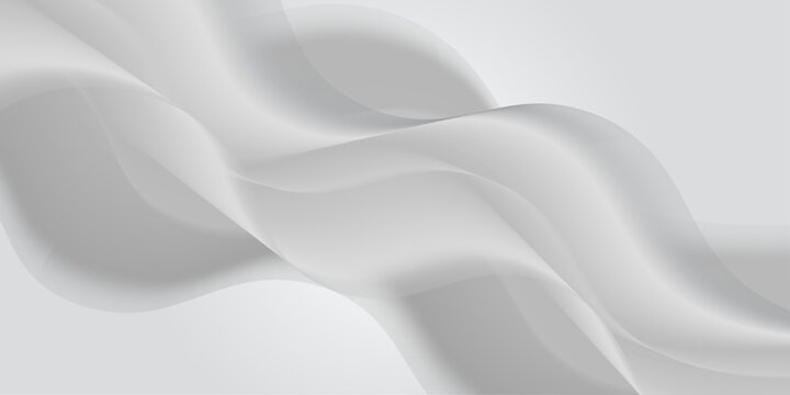Abstract curve shape flow background vector. Grey gradient illustration background.