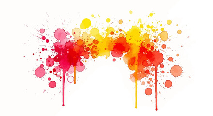 Fototapeta premium Colorful paint splatters, vibrant ink drops, abstract art design, creative background