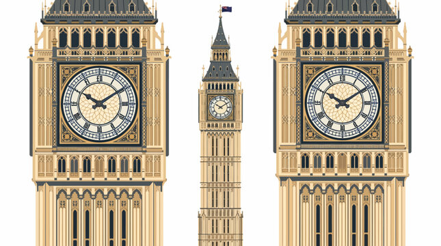 Big Ben clock tower model.
