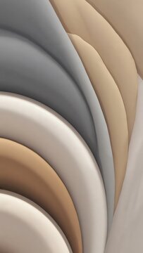 Layered flowing abstract curves neutral background