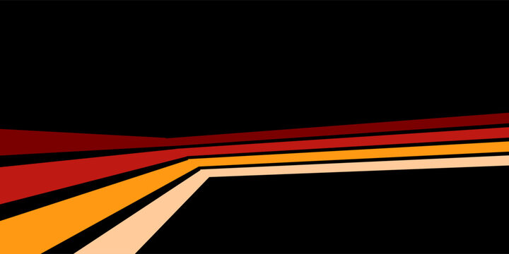 Vintage Striped Backgrounds, Posters, Banner Samples, Retro Colors from the 1970s 1900s, 70s, 80s, 90s. retro vintage 70s style stripes background poster lines. eps 10