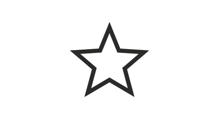 Obraz premium Black star shape symbol icon.