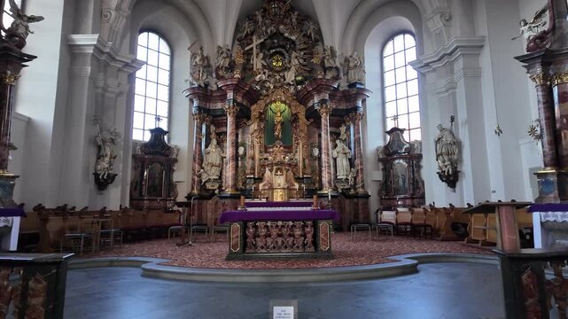 High Altar Of Kloster Frauenberg Monastery Church Fulda