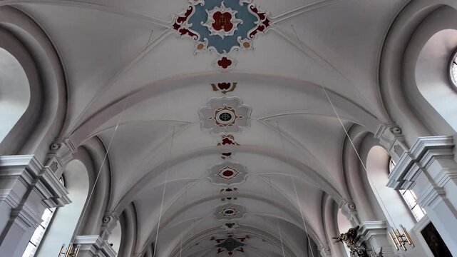 Baroque Ceiling Frescoes Of Frauenberg Monastery In Fulda