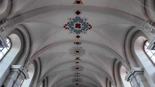 Baroque Ceiling Frescoes Architecture Inside Fulda Monastery