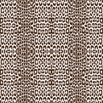 Seamless leopard geometric decorative pattern
