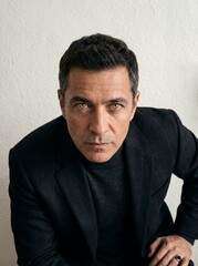 Obraz premium portrait of a man in black suit