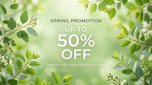 Spring Promotion Offering Up to 50% Off on Selected Collection