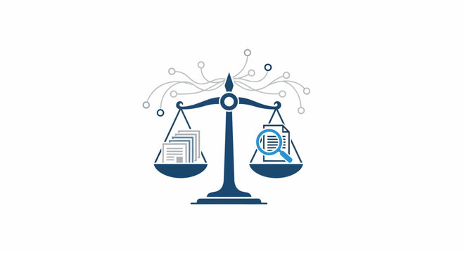 Law scale with money and building.