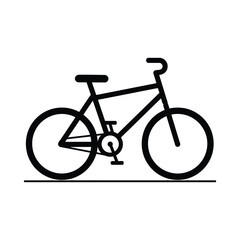 Fototapeta premium A sleek bicycle illustration showcases a modern bike design outdoors