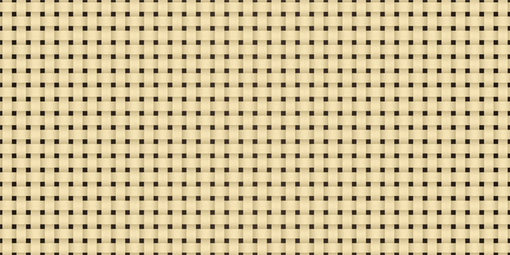 Light beige straw weave seamless pattern. Vector illustration of natural rattan cane texture, panama fabric surface and braided wicker lattice for organic branding and eco-friendly design.