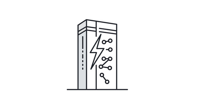 Simple line drawing of server.