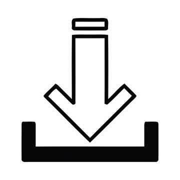 An icon depicts a downward arrow being inserted into a slot.