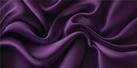 Obraz premium Luxurious purple and pink silk satin fabric background with smooth shiny waves of soft drapery material creating an elegant violet textile texture for a romantic fashion backdrop