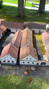Miniature park in Marianske Lazne, Czech Republik
