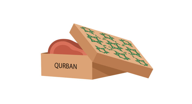Qurban Eid al-Adha Meat Donation Box.