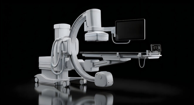 Modern Medical C-Arm X-Ray Machine for Surgical Imaging Procedures