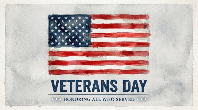 Patriotic veterans day with american flag celebrating freedom and independence day