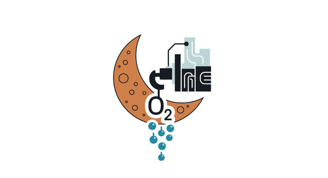 Oxygen molecule chemical factory production process.