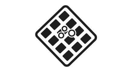 Black and white chess board design. © Asryaa