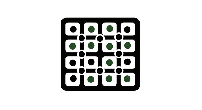 Electronic circuit board component closeup.