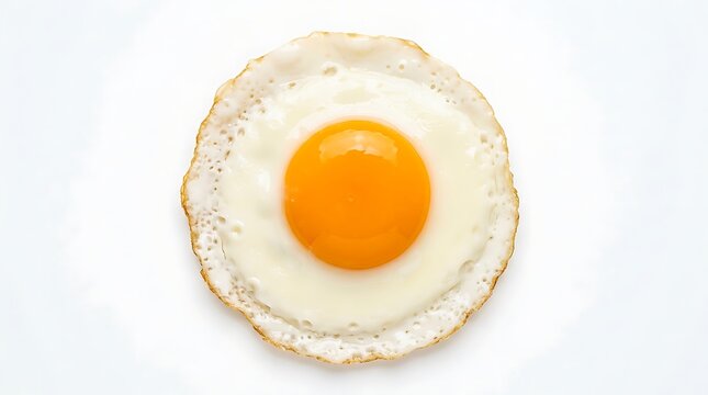 Sunny side up fried egg on plate