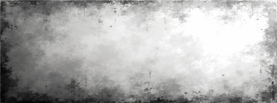 Vector Grayscale gradient texture frame grunge art design background.
