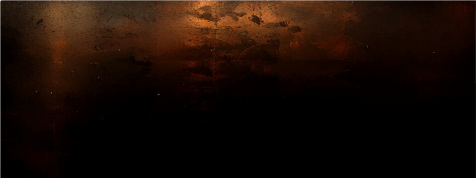 Vector Dark ominous background with hazy abstract art and mysterious effect in the darkness.