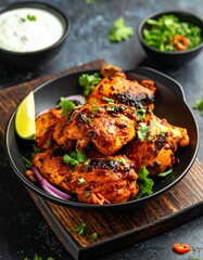 Fototapeta premium Chicken Tikka gegrillt