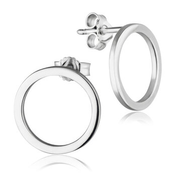 Exquisite pair of silver drop earrings showcasing perfect craftsmanship and metallic luster. Isolated on white studio background, ideal for commercial advertising and jewelry design.