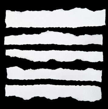 Ripped paper strips