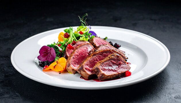 Entenbrust Fine Dining elegant angerichtet