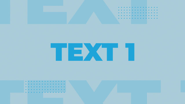 Fast Big Typography Intro with Modern Geometric Patterns