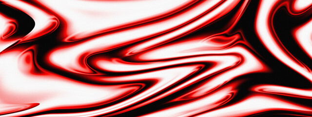 A striking abstract composition of red and black fluid waves with glossy highlights and smooth flowing motion. The high contrast creates a bold, dramatic aesthetic, ideal for luxury branding, modern © Thishan