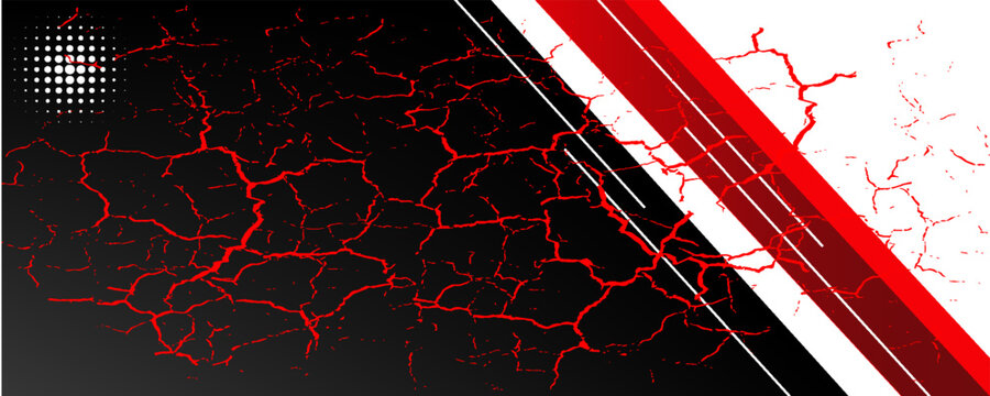 Red white abstract background overlap layer on bright space with diagonal lines effect decoration. Modern graphic design element cutout style concept for web banner, flyer, card, or brochure cover