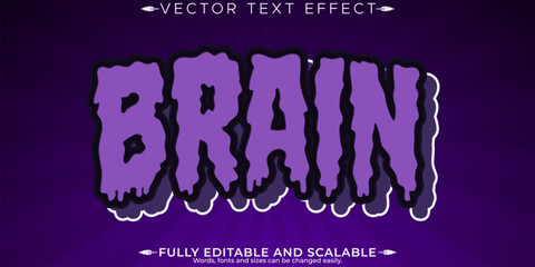 Horror text effect, editable monster and scary text style © Md