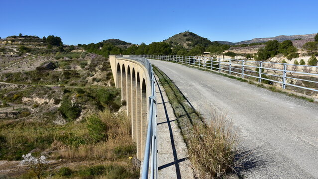 cyclo way number 250 from Mula to village Bullas,Spain